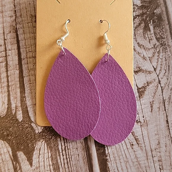 Handmade Faux Leather Earrings Bundle - Picture 5 of 14